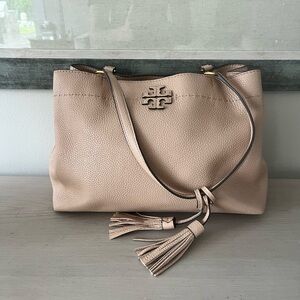 Tory Burch Tan Leather Tote Bag